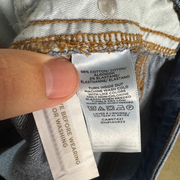 Loft Curvy High Waist Skinny Ankle Denim Blue Jeans US Womens 30 New - Picture 5 of 6